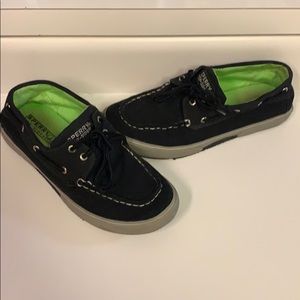 Sperry Top Slider Black CANVAS LOAFERS US 6 UK 5
